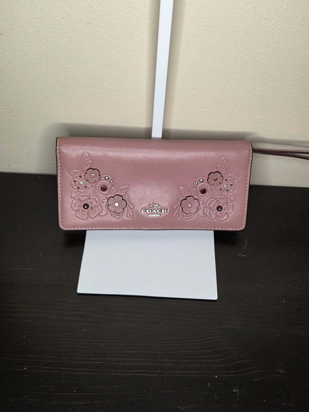 Coach Selena Gomez Limited Edition Floral Embossed Clutch